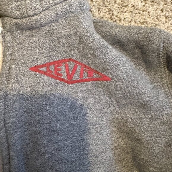 Baby Levis Zip Hoodies Jacket size 18m Grey Sherpa Lined - Picture 9 of 12